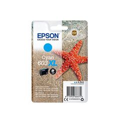Epson Μελάνι Inkjet 603XL Cyan (C13T03A24010) (EPST03A240) έως 12 άτοκες Δόσεις