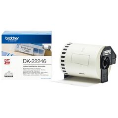 Brother DK-22246 Continuous Paper Label Roll – Black on White, 103mm wide (DK22246) (BRODK22246) έως 12 άτοκες Δόσεις