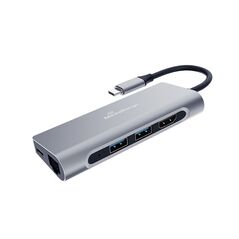 Καλώδιο MediaRange USB Type-C® 7-in-1 multiport adapter, silver (MRCS510) έως 12 άτοκες Δόσεις