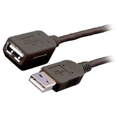 Καλώδιο MediaRange USB 2.0 Extension AM/AF 5.0M Black (MRCS108) έως 12 άτοκες Δόσεις