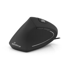 MediaRange Corded ergonomic 6-button optical mouse for left-handers (Black, Wired) (MROS231) έως 12 άτοκες Δόσεις