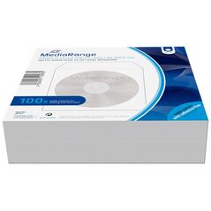 MediaRange Paper Sleeves for 1 Disc White 100 Pack (MRBOX62) έως 12 άτοκες Δόσεις