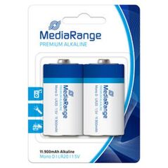 Αλκαλική Μπαταρία MediaRange Premium D 1.5V (LR20) (2 Pack) (MRBAT109) έως 12 άτοκες Δόσεις