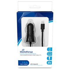 MediaRange Φορτιστής 2.4A για smartphones και συσκευές με Micro USB (Μαύρο) (MRMA101-02) έως 12 άτοκες Δόσεις