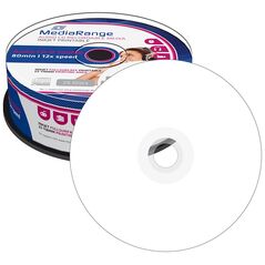 MediaRange Audio CD-R 700MB|80min 12x speed, inkjet fullsurface printable, Cake 25 (MR224) έως 12 άτοκες Δόσεις