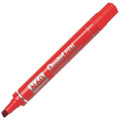 PENTEL N60 CHISEL POINT RED έως 12 άτοκες Δόσεις