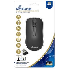 MediaRange Optical Mouse 3-Button (Black, Wireless) (MROS209) έως 12 άτοκες Δόσεις