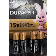 Duracell Αλκαλικές Μπαταρίες AA 1.5V 4τμχ (DAALR6MN15004) (DURDAALR6MN15004) έως 12 άτοκες Δόσεις