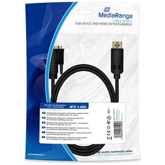 Καλώδιο MediaRange DVI to DisplayPort connection, gold-plated, DVI-D socket (24+1 Pin)/DP plug, 2.0m, black (MRCS131) έως 12 άτοκες Δόσεις