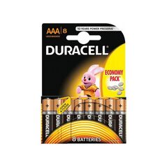 Duracell Αλκαλικές Μπαταρίες AAA 1.5V 8τμχ (DBAAALR03) (DURDBAAALR03) έως 12 άτοκες Δόσεις