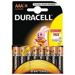 Duracell Αλκαλικές Μπαταρίες AAA 1.5V 8τμχ (DBAAALR03) (DURDBAAALR03) έως 12 άτοκες Δόσεις