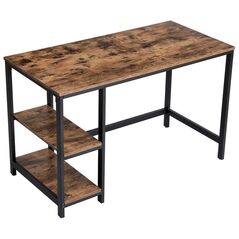 Μεταλλικό Γραφείο με 2 Ράφια 120 x 60 x 75 cm Vasagle (LWD47X) (VASLWD47X) έως 12 άτοκες Δόσεις