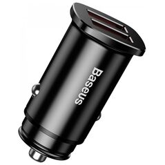 Baseus Car Charger Square metal Black (CCALL-DS01) (BASCCALL-DS01) έως 12 άτοκες Δόσεις