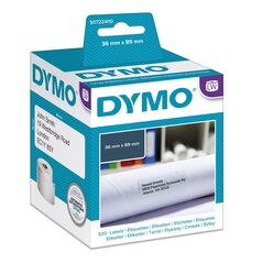 Χάρτινη Ετικέτα DYMO 99012 89x36mm (Λευκή) (2 Ρολά) (DYMO99012) έως 12 άτοκες Δόσεις