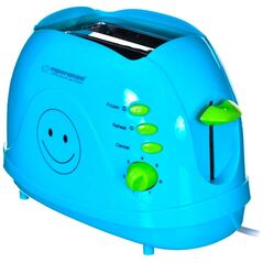 Φρυγανιέρα 2 Θέσεων 750 W Χρώματος Μπλε Esperanza Smiley EKT003B έως 12 άτοκες Δόσεις