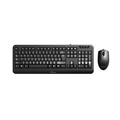 MediaRange Corded Keyboard & 3-button mouse set, Wired (Black) (MROS108-GR) έως 12 άτοκες Δόσεις