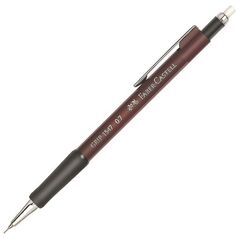 Faber-Castell Μηχανικό Μολύβι 0.7mm με Γόμα - Βαθύ Κόκκινο (134721) (FAB134721) έως 12 άτοκες Δόσεις
