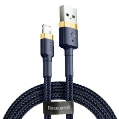 Baseus - Cafule Cable USB For iPhone 2.4A 1m - Gold Blue 6953156290754 έως 12 άτοκες Δόσεις