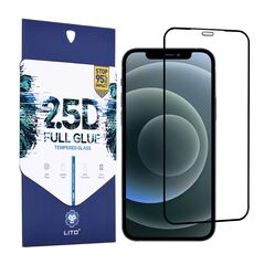 Lito Folie pentru iPhone 12 Pro Max - Lito 2.5D FullGlue Glass - Black 5949419059115 έως 12 άτοκες Δόσεις