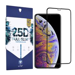 Lito Folie pentru iPhone XS Max / 11 Pro Max - Lito 2.5D FullGlue Glass - Black 5949419059061 έως 12 άτοκες Δόσεις