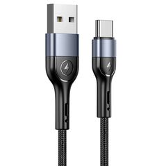 USAMS Cablu de Date USB la Type-C 2A, 1m - USAMS U55 (US-SJ449) - Black 6958444912523 έως 12 άτοκες Δόσεις