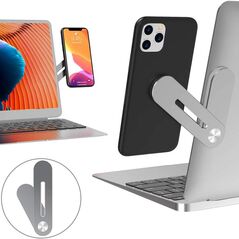 Techsuit Suport Telefon Birou pentru Laptop / Monitor - Techsuit Foldable - Silver 5949419058637 έως 12 άτοκες Δόσεις