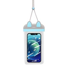 USAMS Husa Waterproof pentru Telefon 7 inch - USAMS Bag (US-YD010) - Turquoise/Gray 6958444971568 έως 12 άτοκες Δόσεις