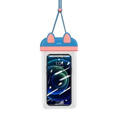 USAMS Husa Waterproof pentru Telefon 7 inch - USAMS Bag (US-YD010) - Blue/Pink 6958444971544 έως 12 άτοκες Δόσεις