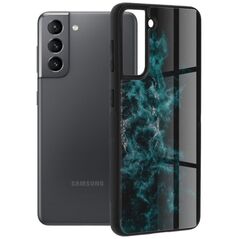 Techsuit Husa pentru Samsung Galaxy S21 5G - Techsuit Glaze Series - Blue Nebula 5949419038349 έως 12 άτοκες Δόσεις