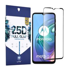 Lito Folie pentru Motorola Moto G10 / Moto G20 / Moto G30 / Moto E7 Plus  / Moto G9 Play - Lito 2.5D FullGlue Glass - Black 5949419041288 έως 12 άτοκες Δόσεις