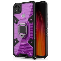 Techsuit Husa pentru Xiaomi Redmi 9C / Redmi 9C NFC - Techsuit Honeycomb Armor - Rose-Violet 5949419034082 έως 12 άτοκες Δόσεις