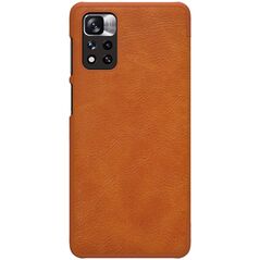 Nillkin Husa pentru Xiaomi Redmi Note 11 Pro+ 5G - Nillkin QIN Leather Case - Brown 6902048234987 έως 12 άτοκες Δόσεις