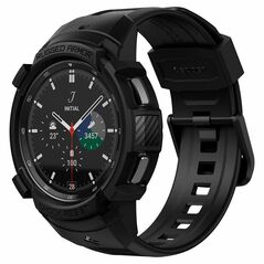 Spigen Husa pentru Samsung Galaxy Watch4 Classic (46mm) + Curea - Spigen Rugged Armor Pro - Black 8809811854817 έως 12 άτοκες Δόσεις