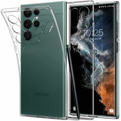Spigen Husa pentru Samsung Galaxy S22 Ultra 5G - Spigen Liquid Crystal - Clear 8809811855470 έως 12 άτοκες Δόσεις