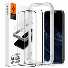 Spigen Folie pentru iPhone 13 Pro Max / 14 Plus (set 2) - Spigen Glass.TR Align Master - Black 8809811851144 έως 12 άτοκες Δόσεις