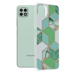 Techsuit Husa pentru Samsung Galaxy A22 5G - Techsuit Marble Series - Green Hex 5949419024113 έως 12 άτοκες Δόσεις