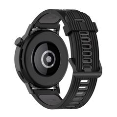 Techsuit Curea pentru Samsung Galaxy Watch 4, Galaxy Watch Active (40/ 44 mm), Huawei Watch GT / GT 2 / GT 3 (42 mm) - Techsuit Watchband 20mm (W002) - Black 5949419024823 έως 12 άτοκες Δόσεις