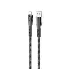 Hoco Cablu de Date USB-A la Type-C 2.4A, 1.2m - Hoco Splendor (U70) - Grey 6931474711649 έως 12 άτοκες Δόσεις