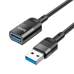 Hoco Cablu Adaptor USB la USB 3A, 5Gbps, 1.2m - Hoco (U107) - Black 6931474761910 έως 12 άτοκες Δόσεις