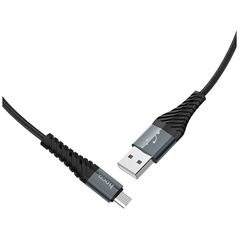 Hoco Cablu de Date USB-A la Micro-USB 12W, 2.4A, 1m - Hoco Cool Charging (X38) - Black 6931474710543 έως 12 άτοκες Δόσεις