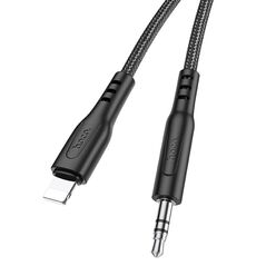 Hoco Cablu Audio Adaptor Lightning la Jack 1m - Hoco (UPA18) - Black 6931474755957 έως 12 άτοκες Δόσεις