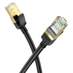 Hoco Cablu de Internet RJ45 la RJ45 1Gbps, 1m - Hoco Level (US02) - Black 6931474761958 έως 12 άτοκες Δόσεις