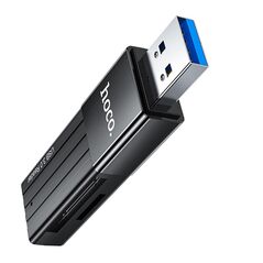 Hoco Cititor de Carduri USB, TF, SD - Hoco Mindful (HB20) - Black 6931474735218 έως 12 άτοκες Δόσεις