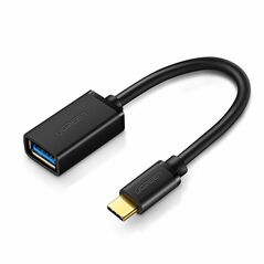 Ugreen Adaptor OTG USB 3.0 la Type-C 5Gbps, 15cm - Ugreen (30701) - Black 6957303837014 έως 12 άτοκες Δόσεις