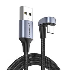 Ugreen Cablu de Date USB la Type-C QC 3.0, 3A, 1m - Ugreen (70313) - Black 6957303873135 έως 12 άτοκες Δόσεις