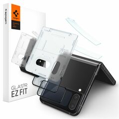 Spigen Folie pentru Samsung Galaxy Z Flip4 (set 2) - Spigen Glas.TR EZ FIT - Clear 8809811867466 έως 12 άτοκες Δόσεις