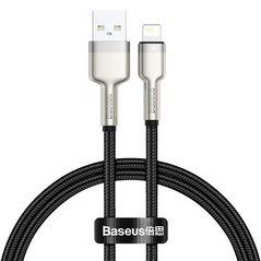 Baseus Cablu de Date USB la Lightning 2.4A, 2m - Baseus Cafule (CALJK-B01) - Black 6953156202283 έως 12 άτοκες Δόσεις