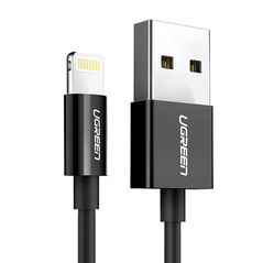 Ugreen Cablu de Date USB la Lightning, 2m - Ugreen (80823) - Black 6957303888238 έως 12 άτοκες Δόσεις