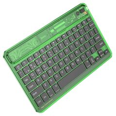 Hoco Tastatura Wireless Bluetooth, 500mAh - Hoco Transparent Discovery Edition (S55) - Candy Green 6931474778888 έως 12 άτοκες Δόσεις