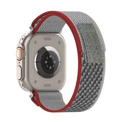 Techsuit Curea pentru Apple Watch 1/2/3/4/5/6/7/8/SE/SE 2 (38/40/41mm) - Techsuit Watchband (W039) - Red / Gray 5949419001947 έως 12 άτοκες Δόσεις